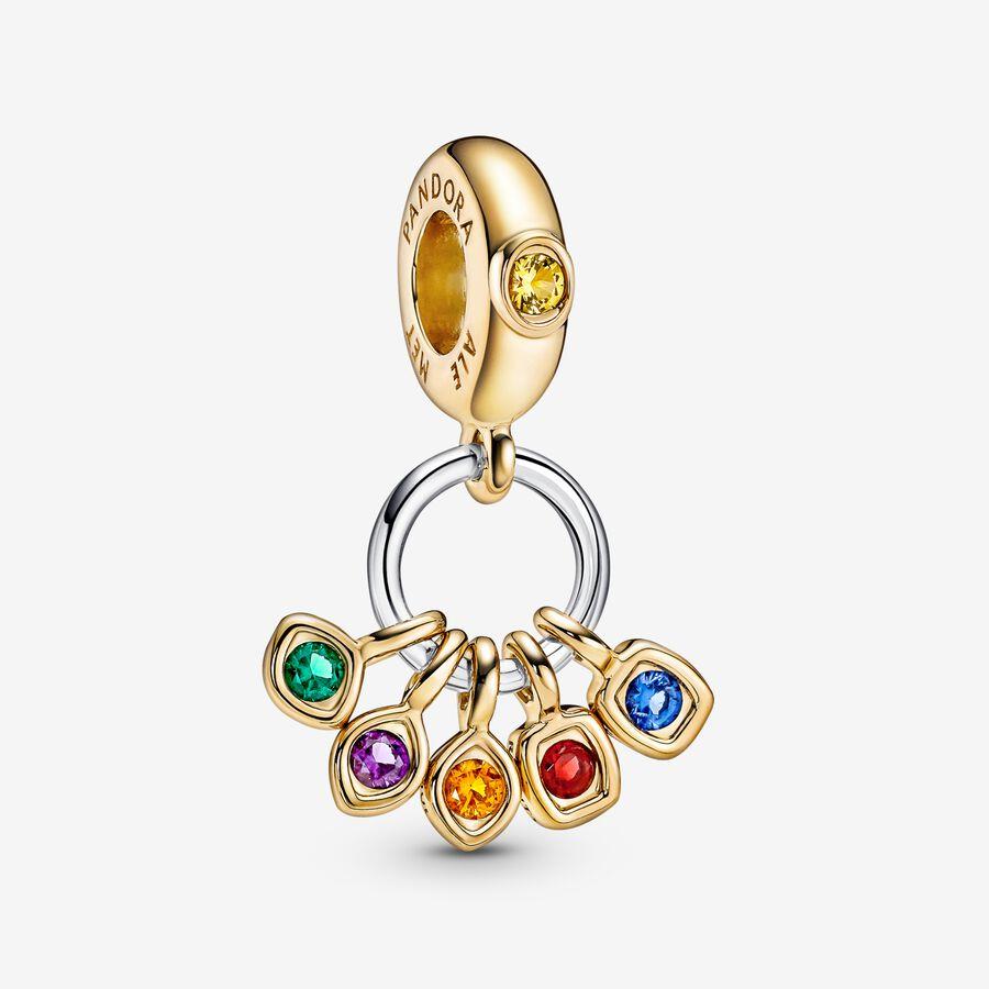 Pandora 760774C01 Marvel The Avengers Infinity Stones Dangle Charm Pandora