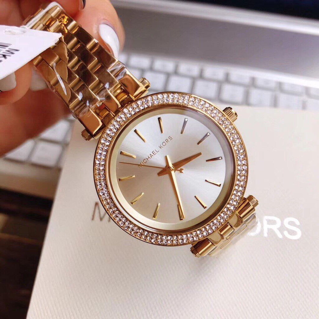 Michael Kors MK3430 Darci Crystal Gold Tone Stainless Steel Women's Watch Michael Kors