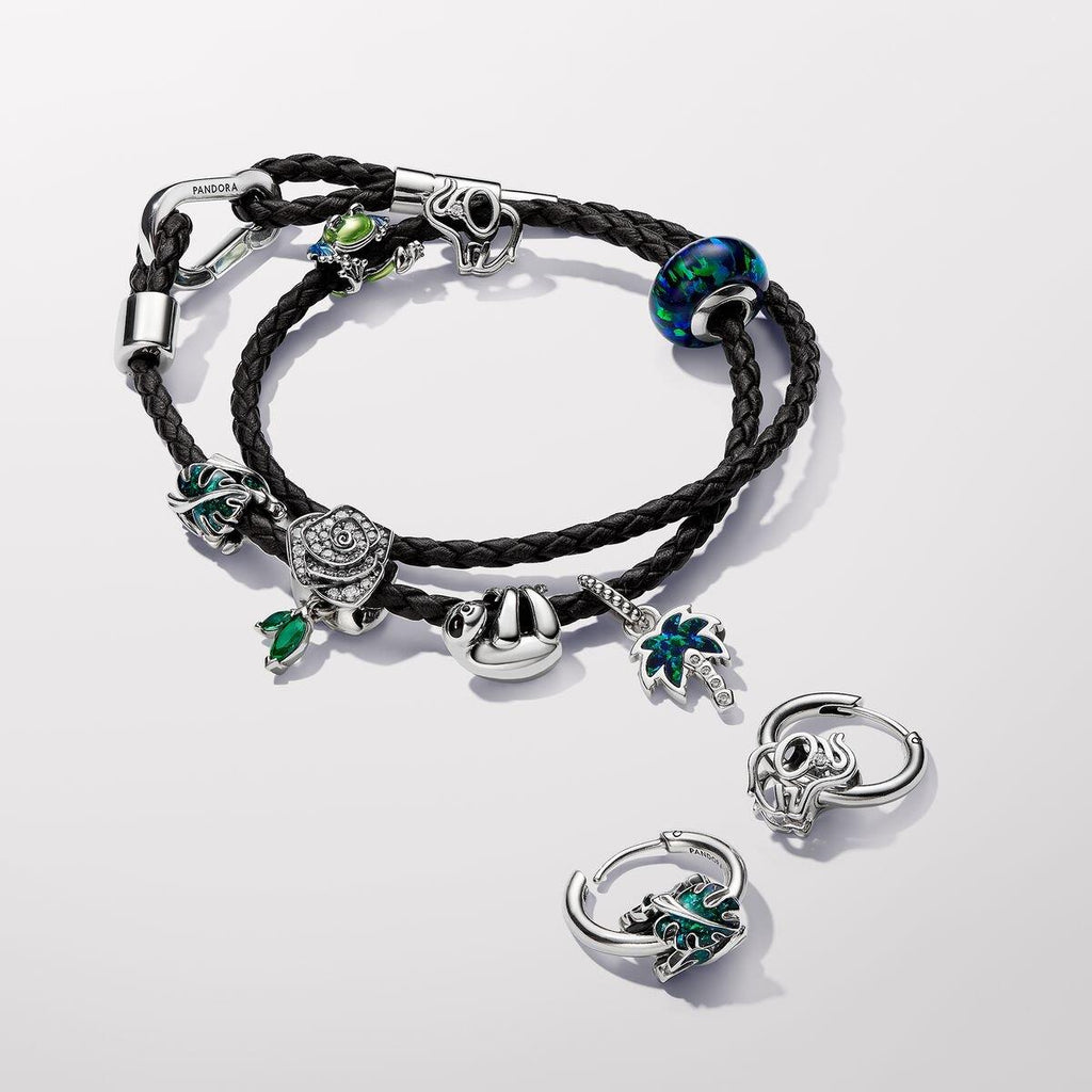 Pandora Green Monstera Leaves Charm WRIST SWEDEN