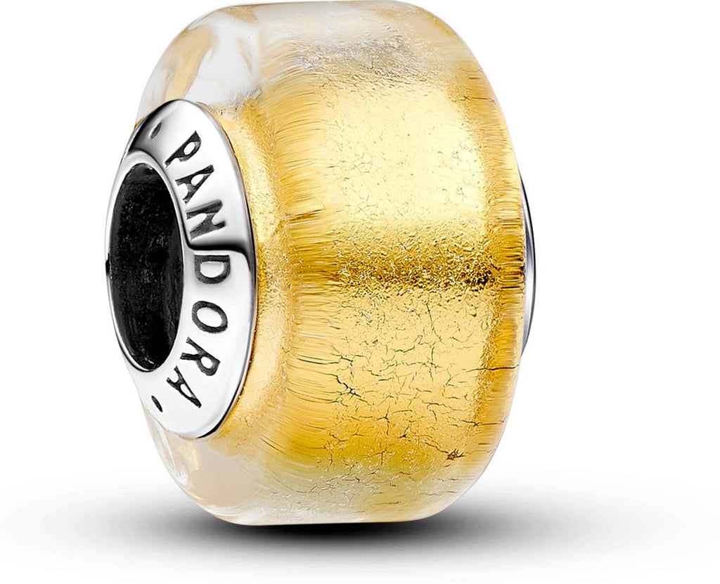 Pandora Goldfarbenes Murano-Glas Mini-Charm WRIST SWEDEN