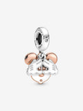 Pandora Disney Micky Maus Doppel-Charm-Anhänger Sterling-Silber, 14 Karat rosévergoldet WRIST SWEDEN