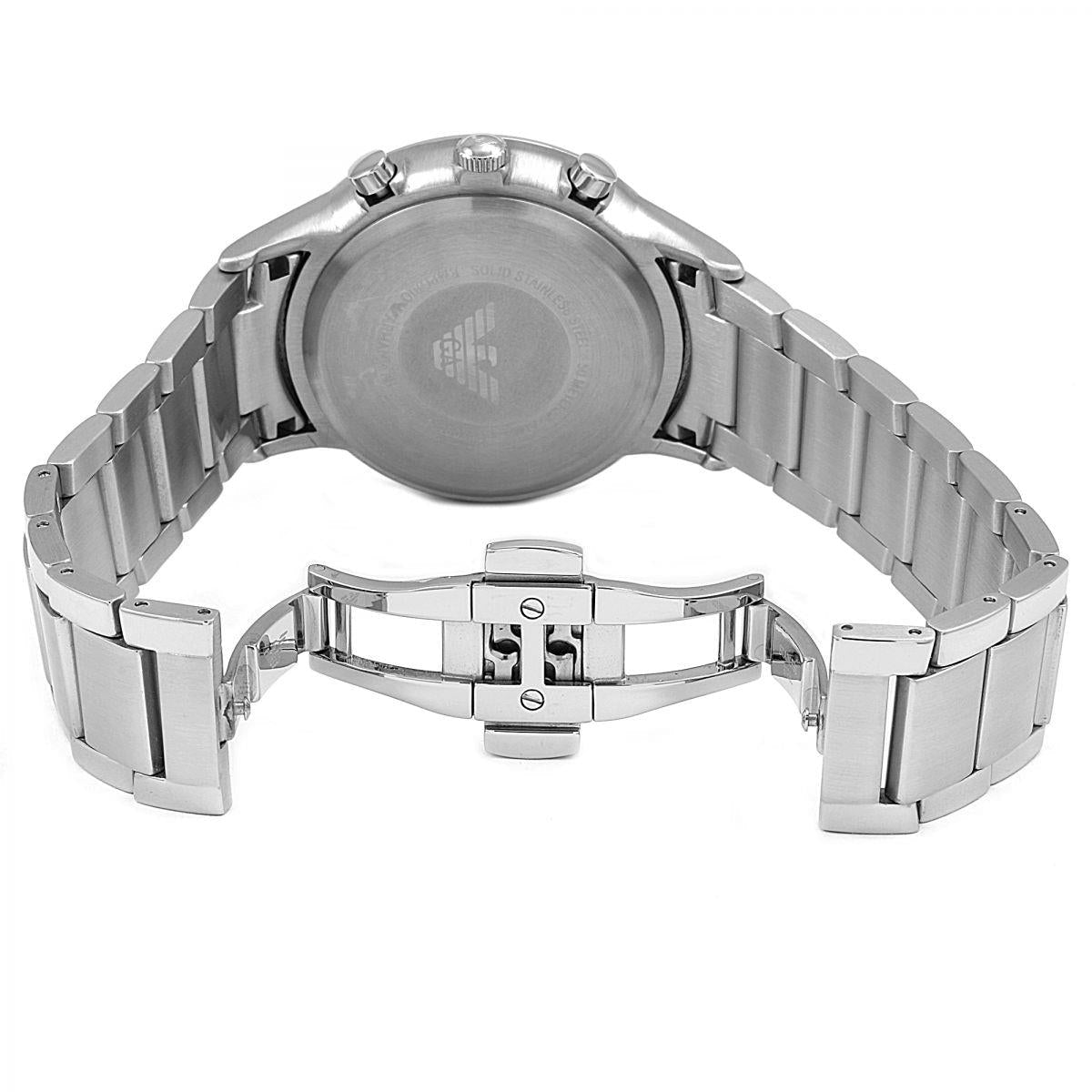 Emporio Armani AR2448 Silver Steel Chronograph Men's Watch Emporio Armani