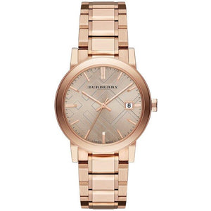 Burberry BU9034 Rose Dial Rose Gold-Tone Women's Watch Burberry