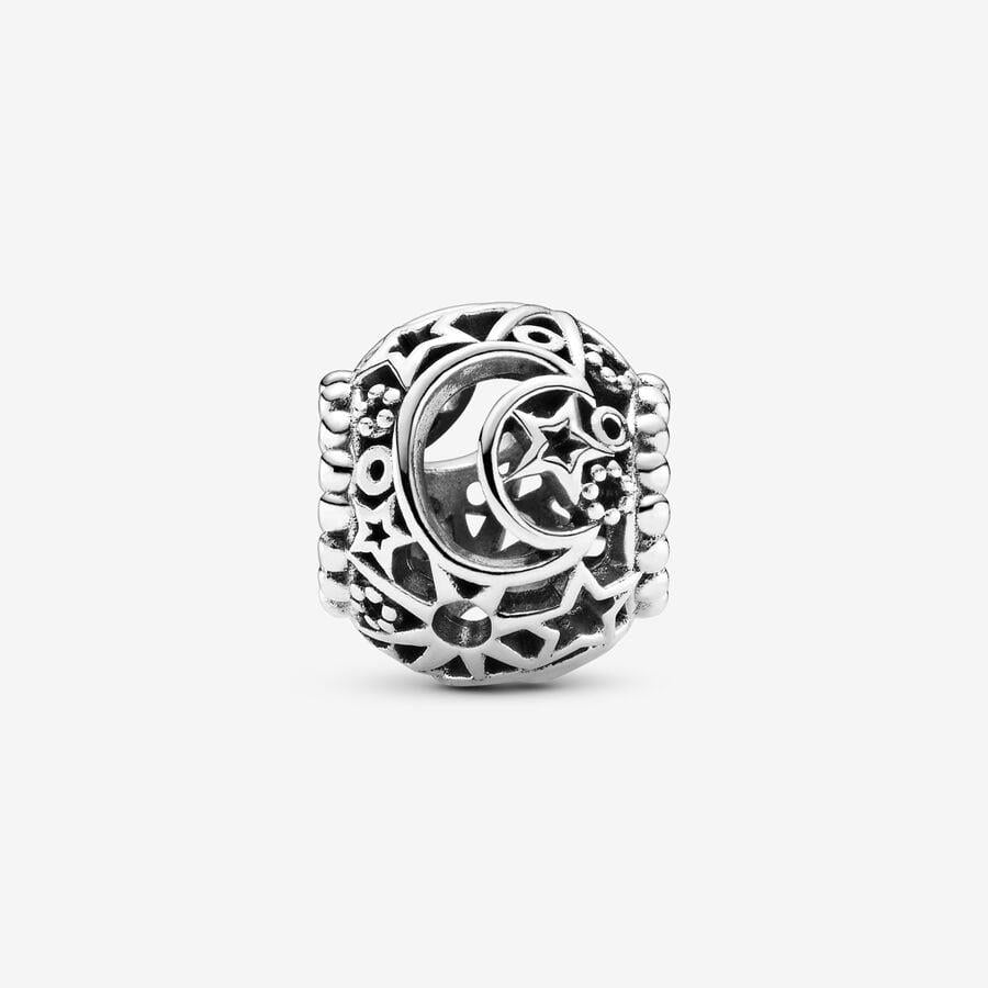 Pandora Offen gearbeitetes Sonne, Mond & Sterne Charm WRIST SWEDEN