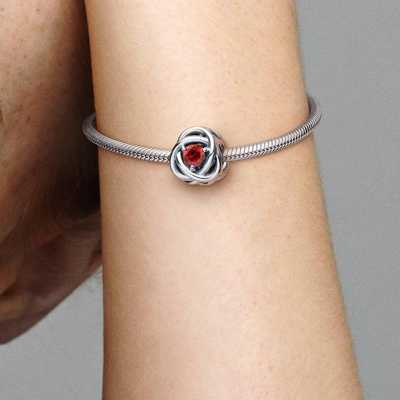 July Birthstone Eternity Circle Charm WRIST SWEDEN