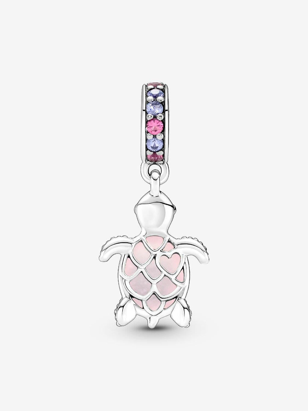 Pandora Rosafarbene Meeresschildkröte Murano-Glas Charm-Anhänger Sterling-Silber WRIST SWEDEN