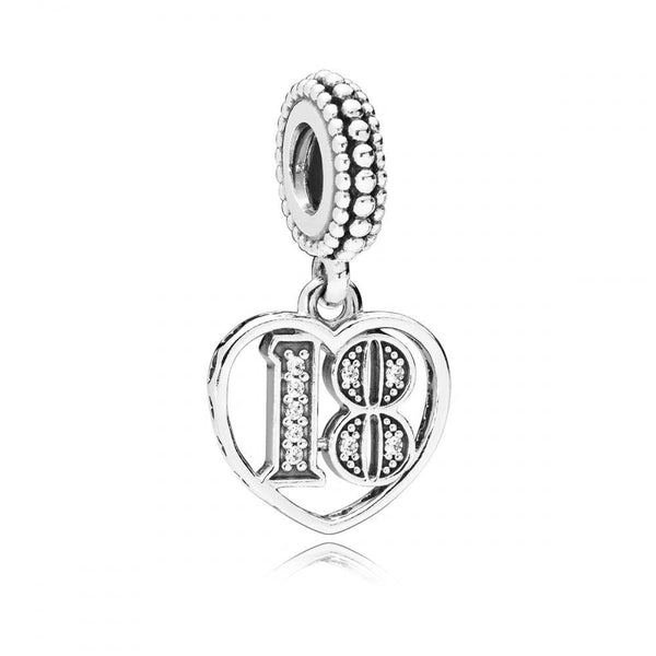Pandora 18th Celebration Dangle Charm 797262CZ