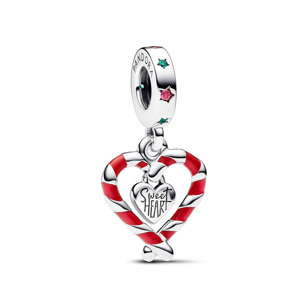 Pandora Candy Cane Sterling Silver Dangle Charm Pandora
