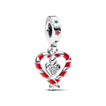 Pandora Candy Cane Sterling Silver Dangle Charm Pandora