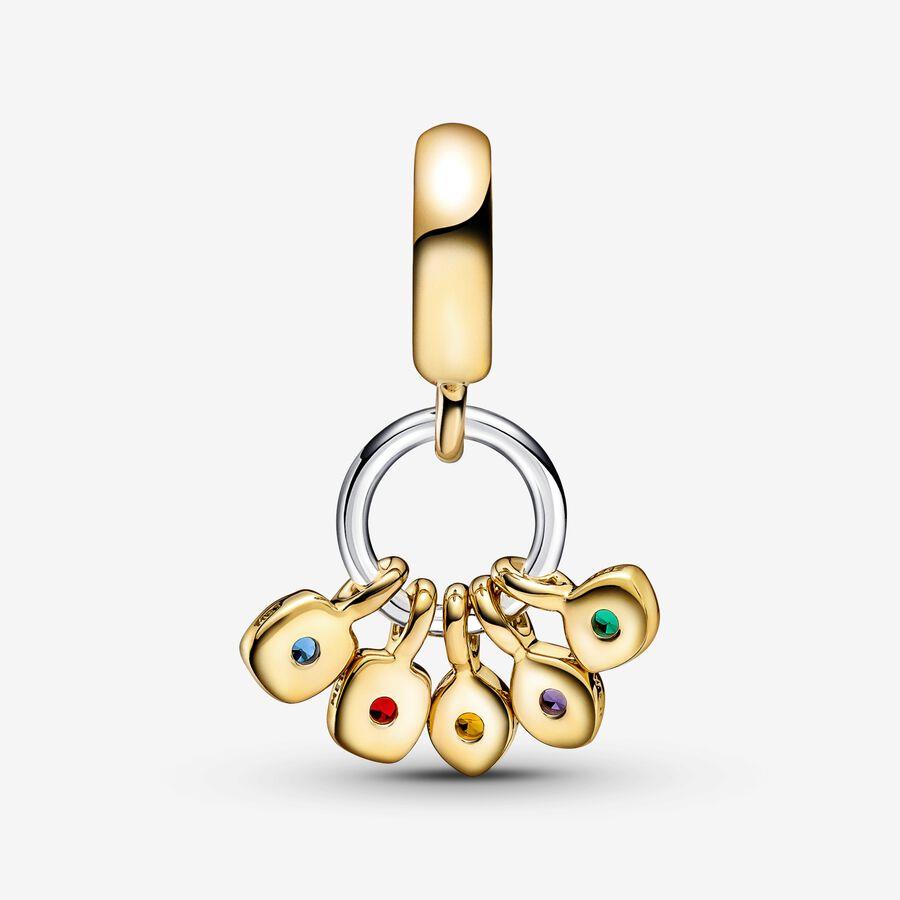 Pandora 760774C01 Marvel The Avengers Infinity Stones Dangle Charm Pandora