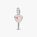 Opalescent Heart Key Dangle Charm WRIST SWEDEN