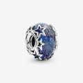 Pandora Galaxy Blue & Star Murano Charm WRIST SWEDEN