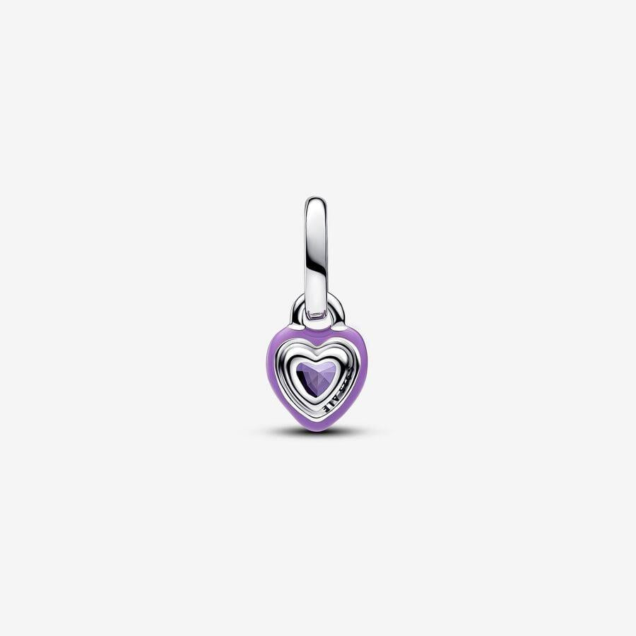 Pandora ME Purple Chakra Heart Mini Dangle Charm WRIST SWEDEN