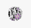 Openwork Purple Daisy Charm WRIST SWEDEN