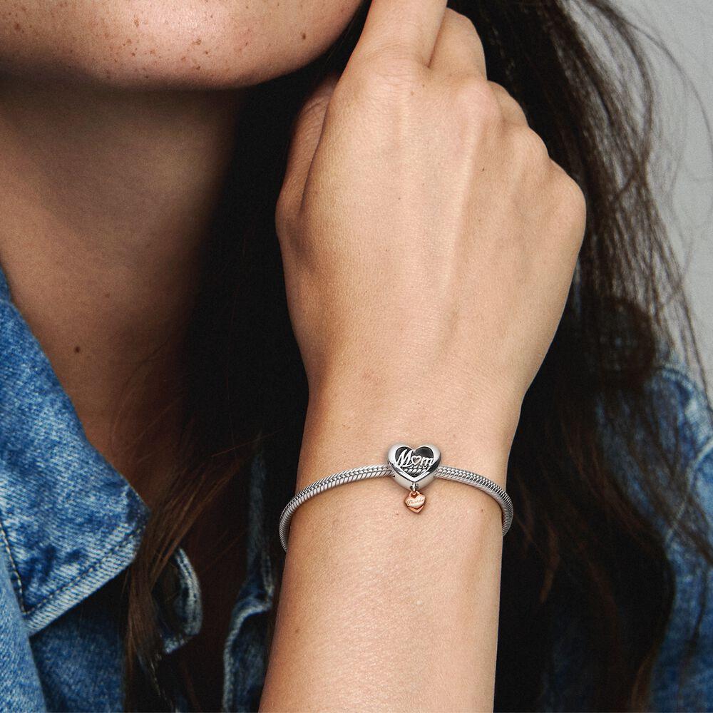 Pandora 789372C00 Thank You Mom Heart Charm Pandora