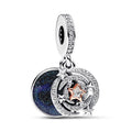 Pandora Two-tone Shooting Star Double Dangle Charm Pandora