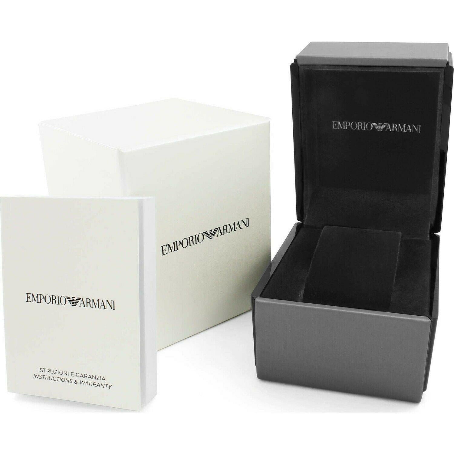 Emporio Armani AR2448 Silver Steel Chronograph Men's Watch Emporio Armani