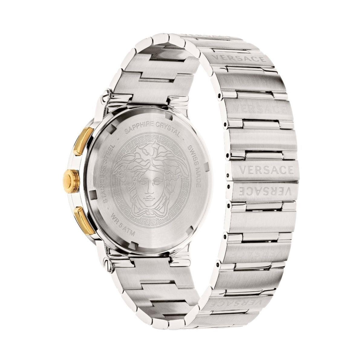 Versace VEZ900221 Blue 43 mm Greca Logo Men's Watch Versace