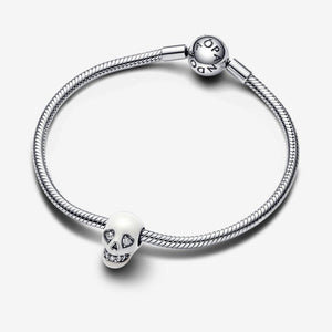 Pandora Glow-in-the-dark Sparkling Skull Charm WRIST SWEDEN