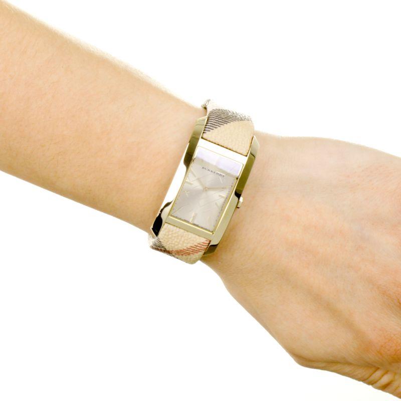 Burberry BU9407 25mm Stainless Steel Case Leather Women's Watch Burberry