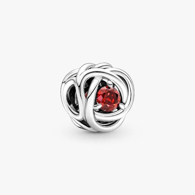July Birthstone Eternity Circle Charm WRIST SWEDEN