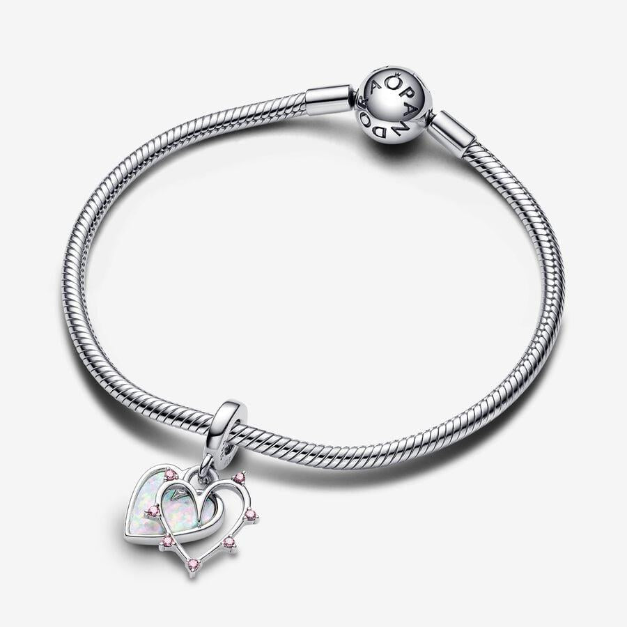 Pandora Friendship Opalescent Double Dangle Charm WRIST SWEDEN