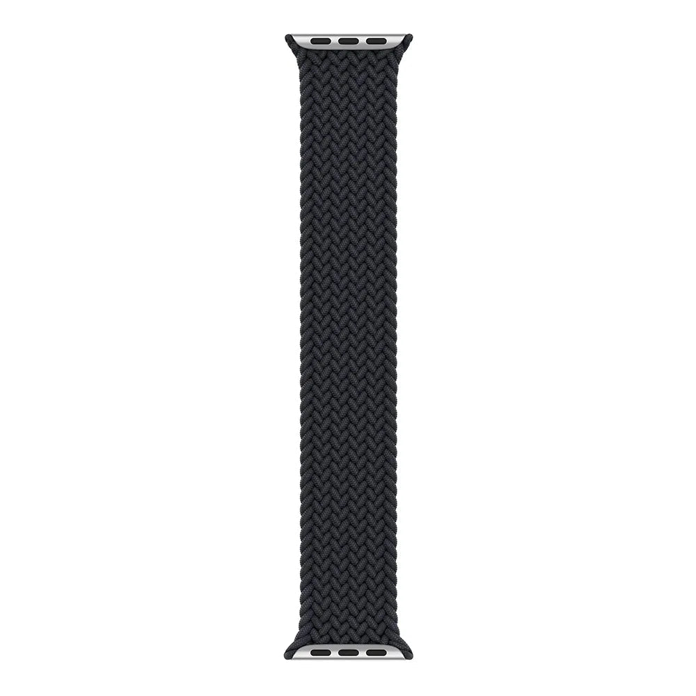 Apple Watch Flätad Sololoop Band - Svart Wrist Sweden