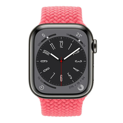 Apple Watch Flätad Sololoop Band - Rosa Wrist Sweden