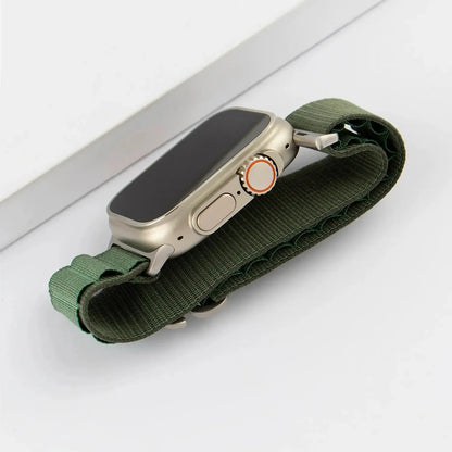 Apple Watch Alpine Loop Band - Olive Grön Wrist Sweden