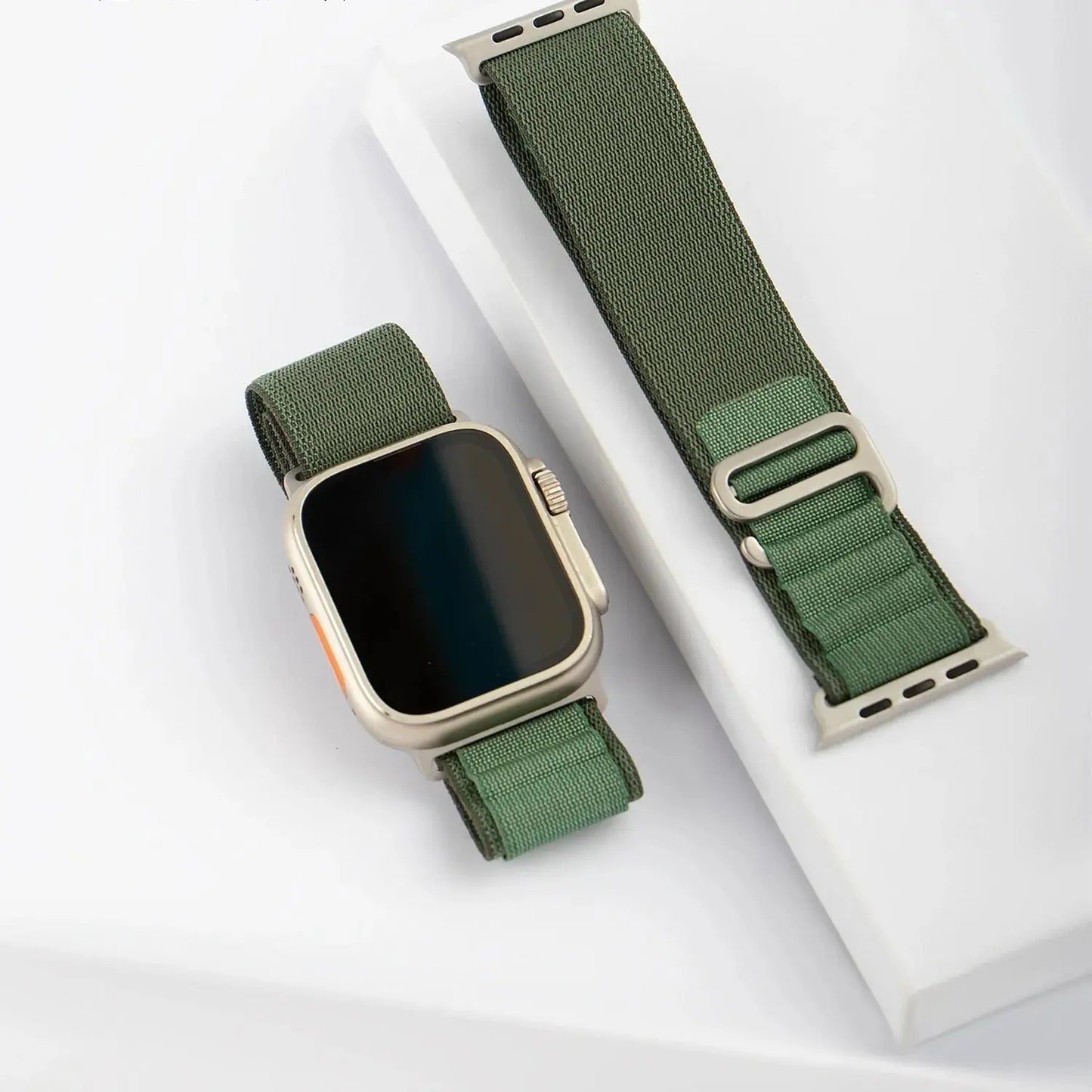 Apple Watch Alpine Loop Band - Olive Grön Wrist Sweden