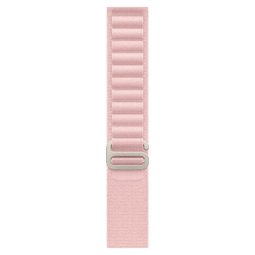 armband till apple watch av modellen alpine loop i korallrosa från wrist sweden