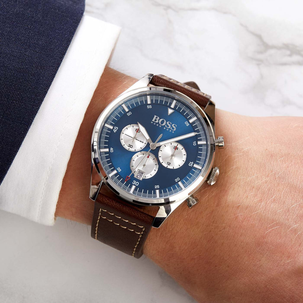 Produktbild av Hugo Boss 1513709, Pioneer herrklocka med 44 mm boett.