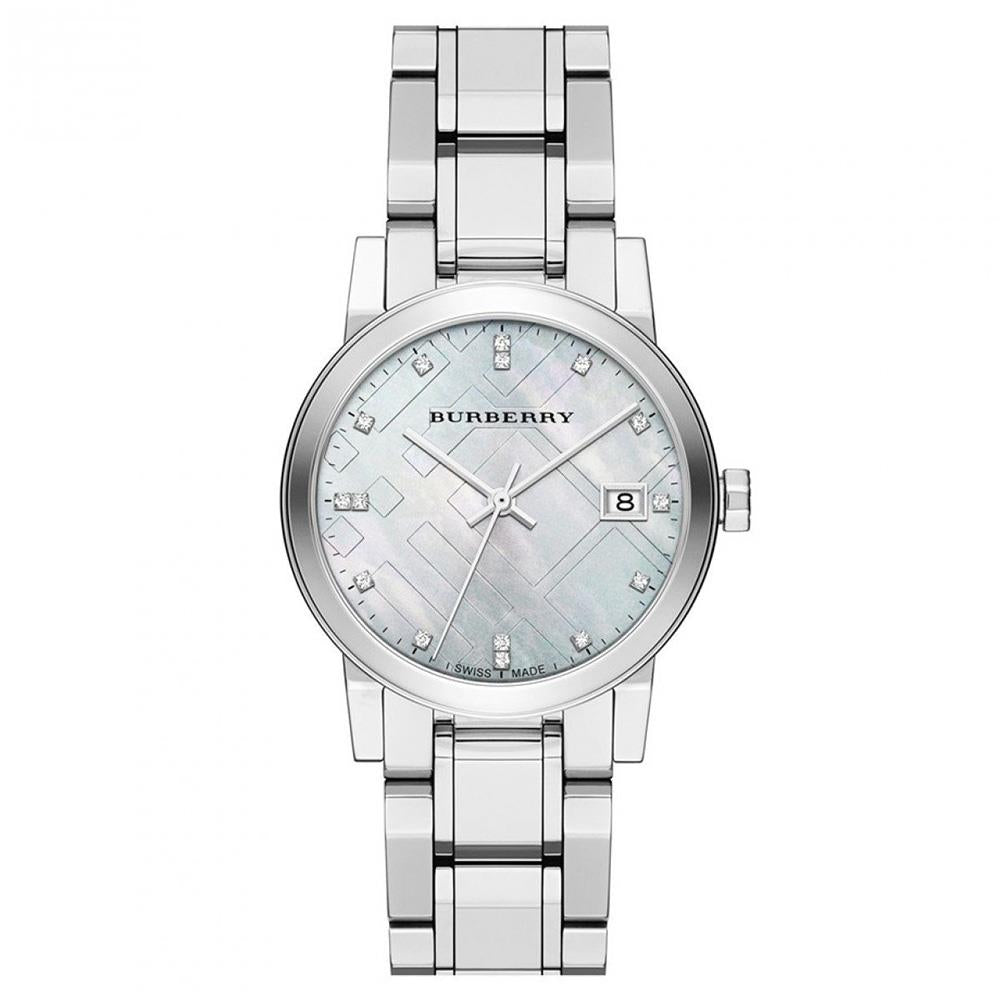 Burberry BU9125 The City Silver Dial Silver Women's Watch Burberry