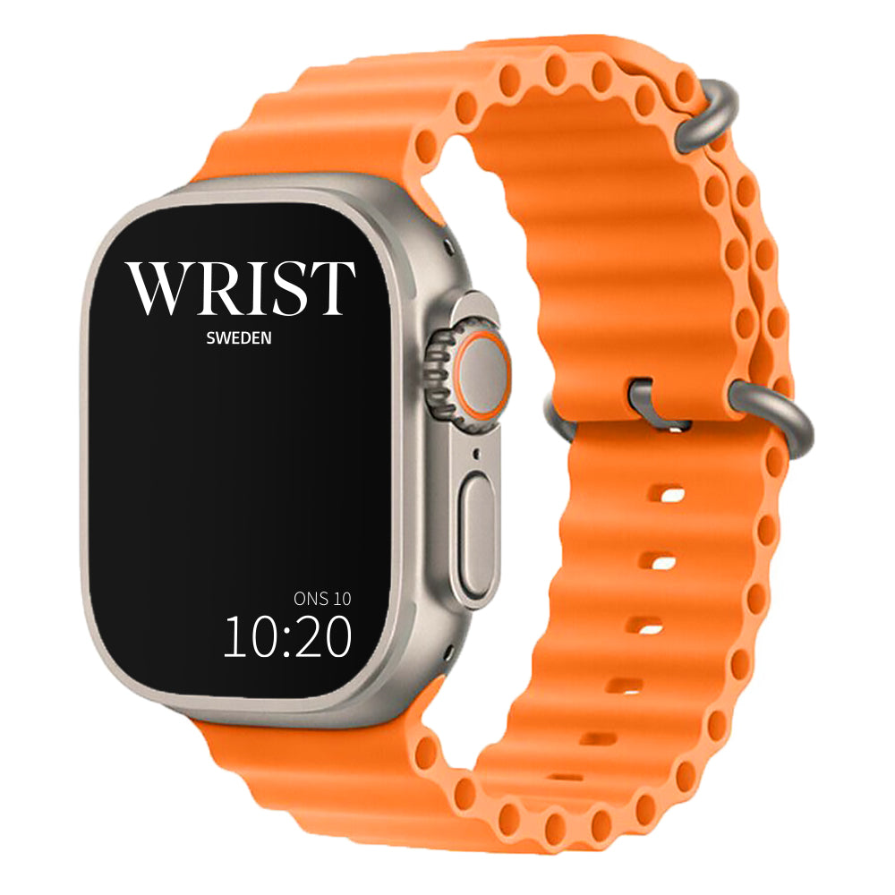 Apple Watch silikon Ocean Band - orange Wrist Sweden