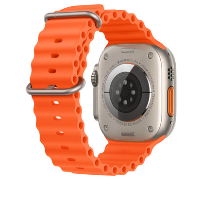 Apple Watch Silikon Ocean Band - Orange Wrist Sweden