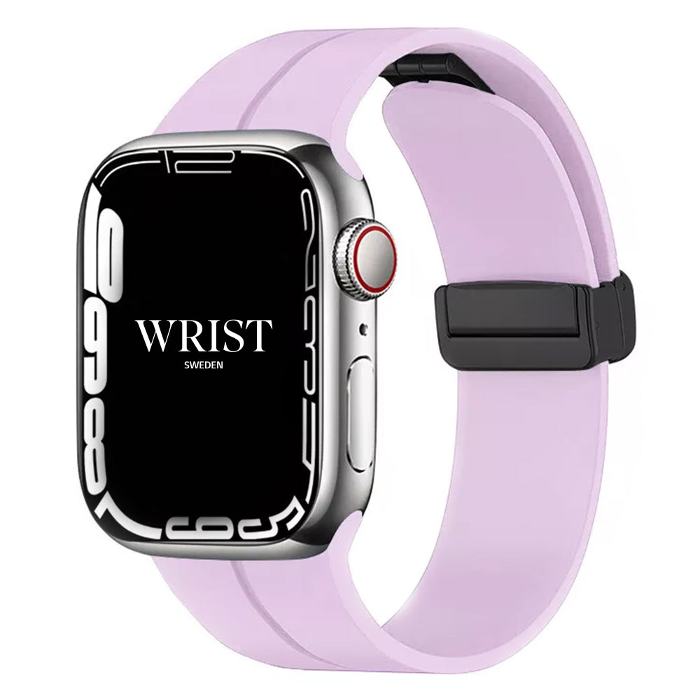 Apple Watch Nifty Line On Silikon Armband - Ljus Lila Wrist Sweden