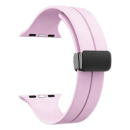 Apple Watch Nifty Line On Silikon Armband - Ljus Lila Wrist Sweden