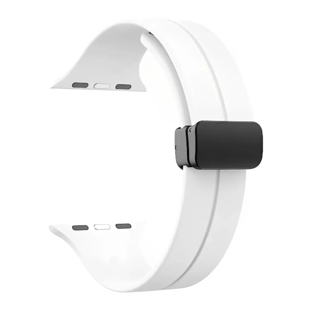 Apple Watch Nifty Line On Silikon Armband - Vit Wrist Sweden