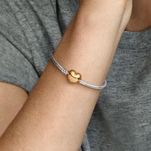 Pandora Moments Heart Clasp Snake Chain Bracelet 18 cm Pandora