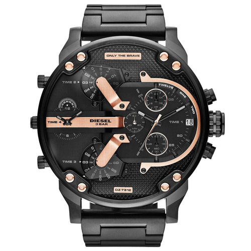 Diesel DZ7312 The Daddies Chronograph Four Time Zone Dial Men's Watch Diesel