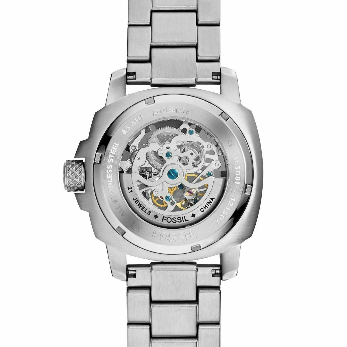 Fossil ME3081 Modern Machine Automatic Stainless Steel Men's Watch Fossil