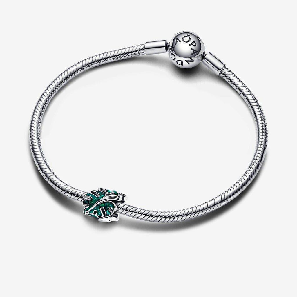 Pandora Green Monstera Leaves Charm WRIST SWEDEN