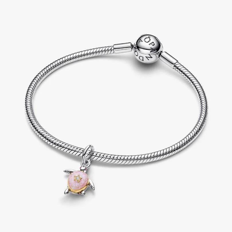 2026 Pink Sea Turtle Lab-grown Diamond Dangle Charm WRIST SWEDEN