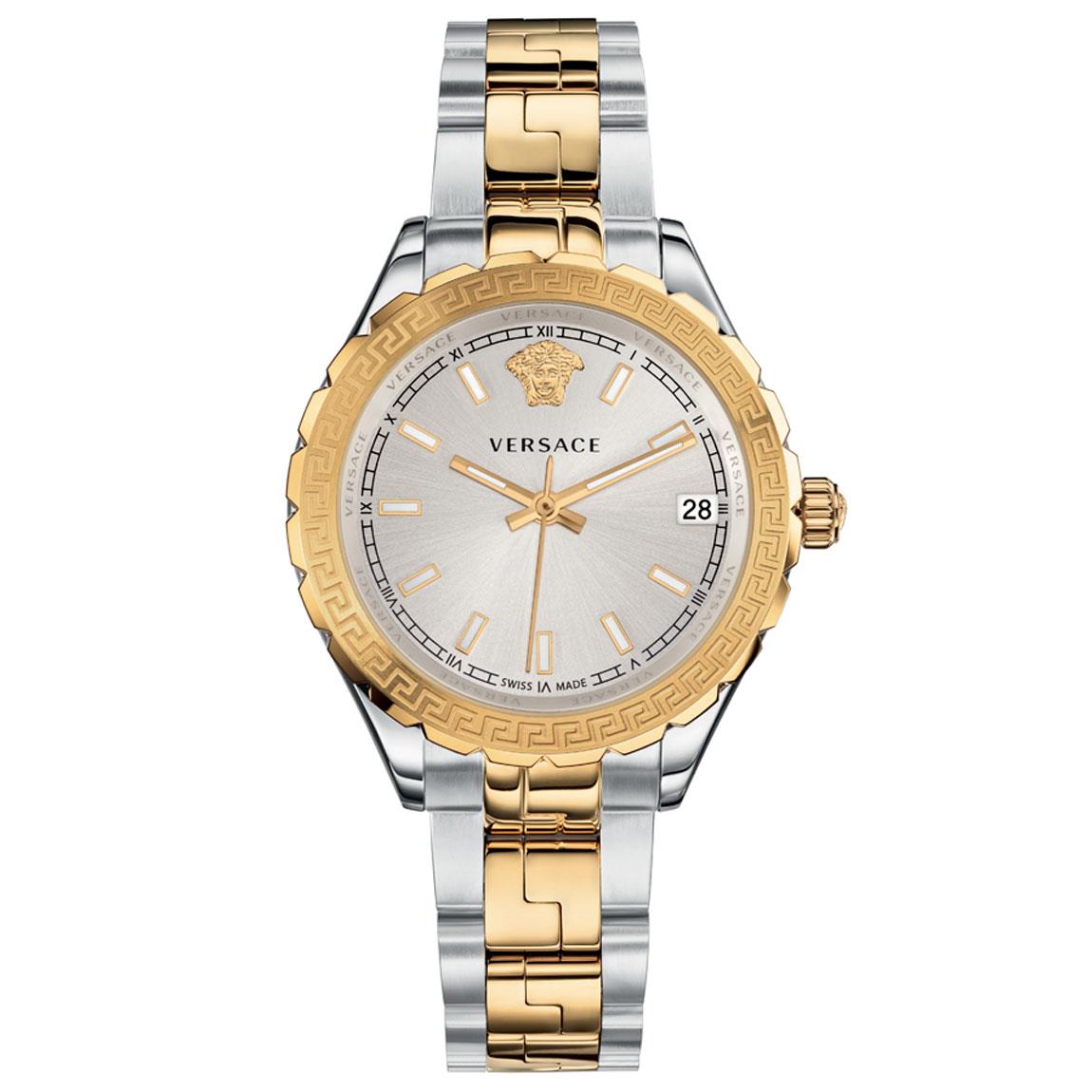 Versace V12030015 Hellenyium Quartz Silver Dial Ladies Watch Versace