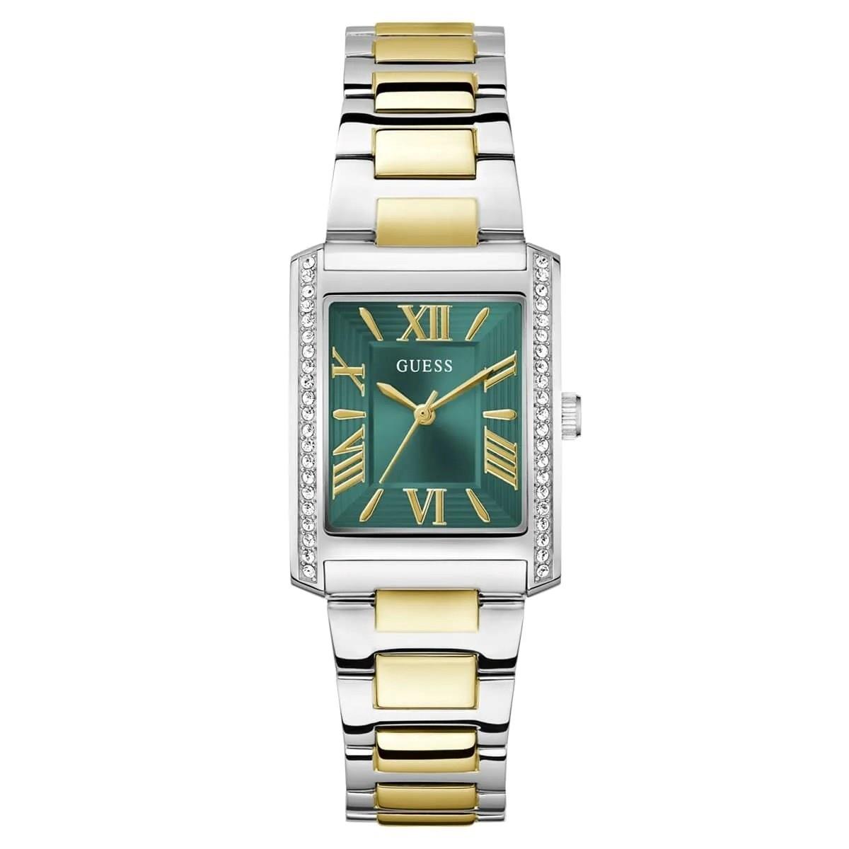 GUESS Ladies 2-Tone Silver Tone Analog Watch WRIST SWEDEN