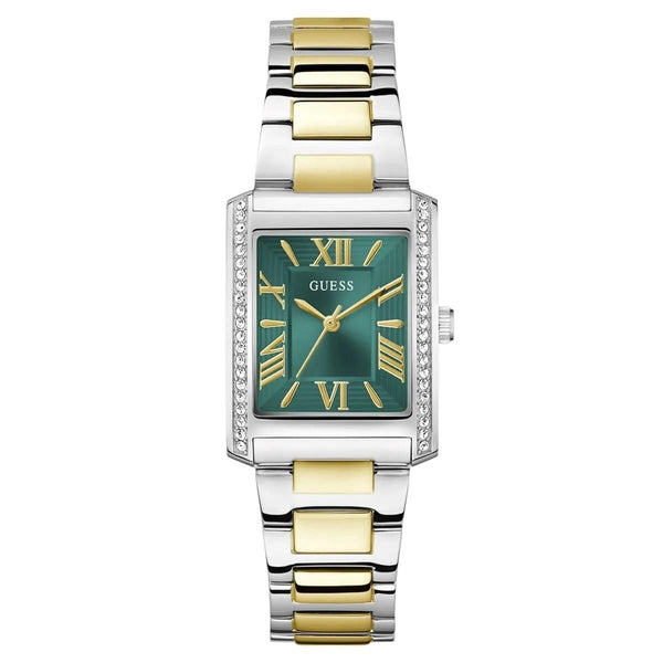 GUESS Ladies 2-Tone Silver Tone Analog Watch