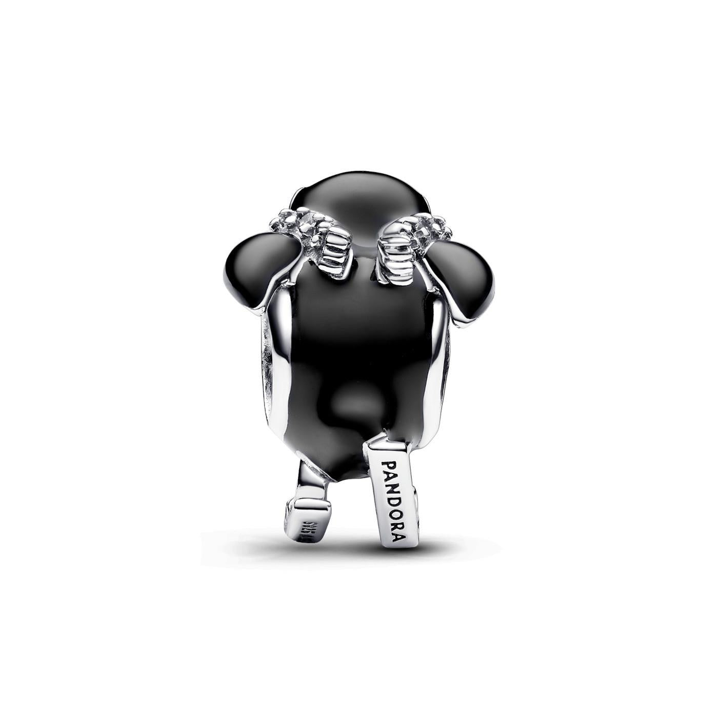 Pandora Skiing penguin sterling silver charm Pandora
