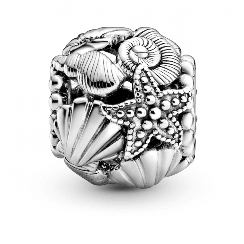 Pandora Openwork Starfish, Shells & Hearts Charm Pandora
