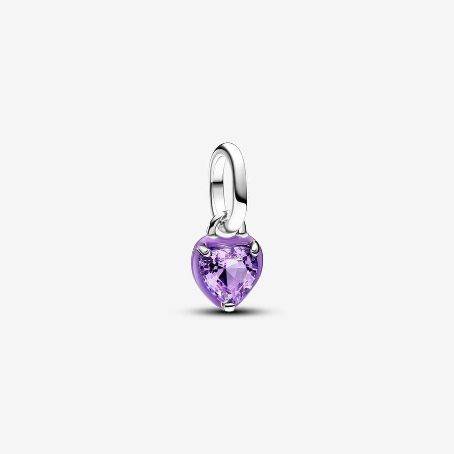 Pandora ME Purple Chakra Heart Mini Dangle Charm WRIST SWEDEN