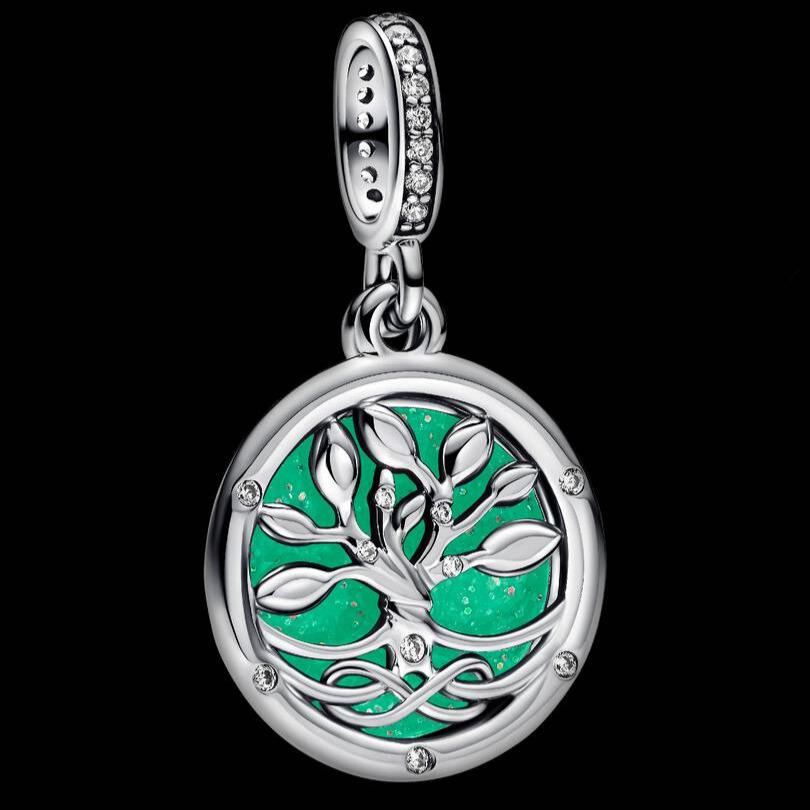 Glow-in-the-dark Infinity Tree Double Dangle Charm WRIST SWEDEN